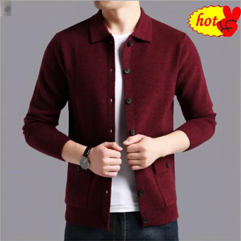 Streetwear Sweater Men Fashion Sweater Coat Men Autumn Winter Warm Cashmere Woolen Cardigan Men With Pocket Streetwear Sweater Men Fashion Sweater Coat Men Autumn Winter Warm Cashmere Woolen Cardigan Men With Pocket