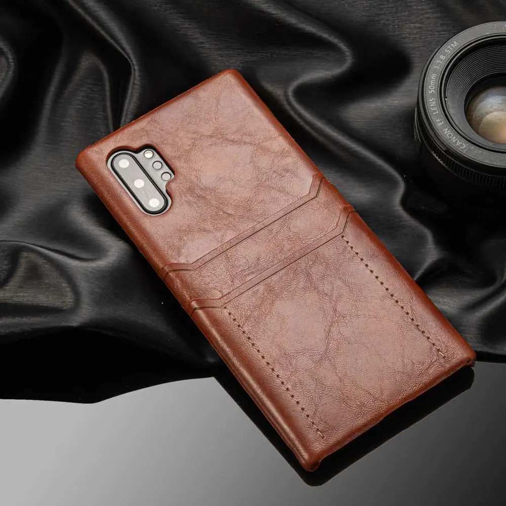 

Luxury Leather Phone Case For Samsung Galaxy Note10 Note10 Plus Wallet Card Holder Back Cover For Galaxy Note10 Plus Coque Capa