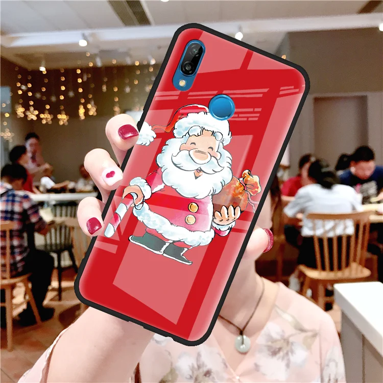 Чехол Merry Christmas Tree из закаленного стекла для huawei P10 P30 Nova 5 4 3 3i P Smart P20 P9 Plus mate 30 20 10 Pro Lite 20X X - Цвет: sdlrzd