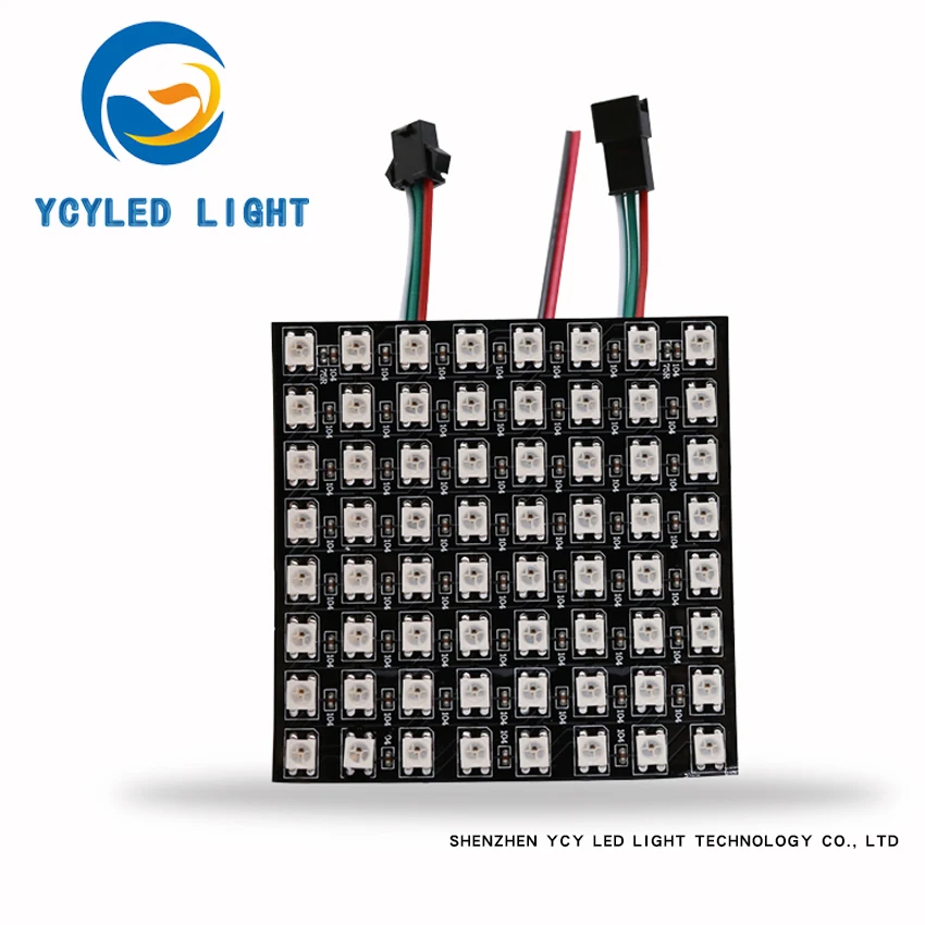 Гибкий светодиодный матричный дисплей 5 в 8x8 16x16 8x32 sk6812 arduino pixel screen ws2812b neopixel