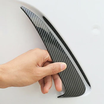 

Wings Decoration Exterior Spoiler Rear Bumper Black Carbon Fiber Protective Car Trims Easy Install For Benz C Class W205