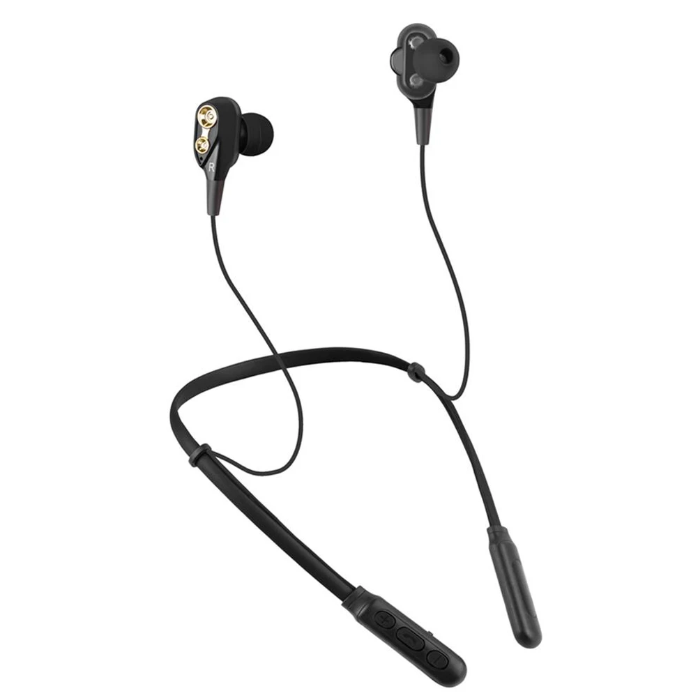 Bluetooth 5,0 спортивные беспроводные Bluetooth наушники-вкладыши с Шейным Шумоподавлением беспроводные басовые музыкальные наушники с микрофоном