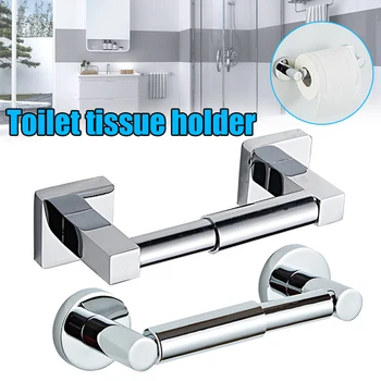 

Toilet Roll Paper Holder Wall Mounted Towel Hanger Space Saving for Bathroom UD88