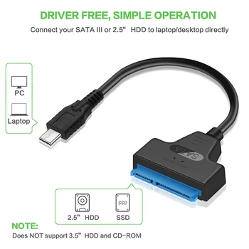 

HD TV Hard Disk Support Desktop Adapter Cable Drives Converter Power External Laptop Pin USB3.1 To 2.5inch SATA