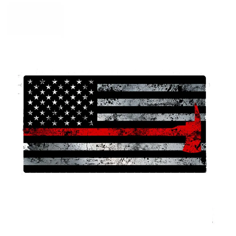 

Reflective Car Sticker Firefighter Personality Decal Waterproof Cover Scratch Automobile Accessories PVC,14cm*7cm