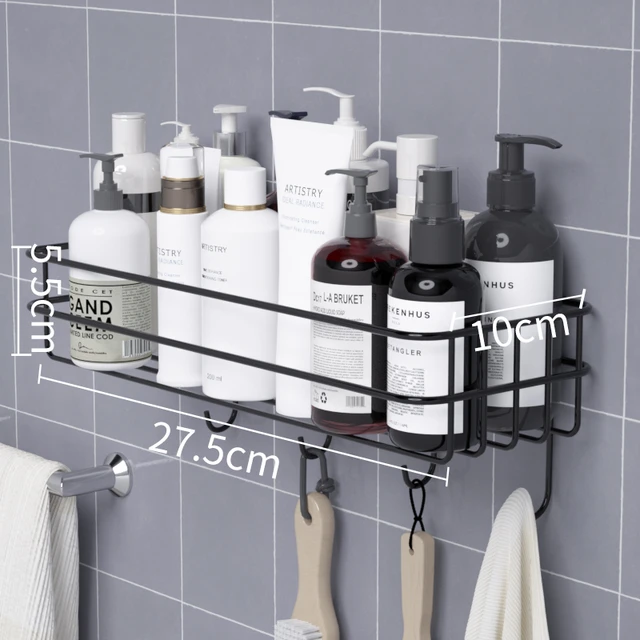 Bathroom Shelves Hanging Shower Organizer Over Head Shower Holder Shower  Shampoo Storage Shelf Rack Basket Hooks Accessories - Storage Shelves &  Racks - AliExpress