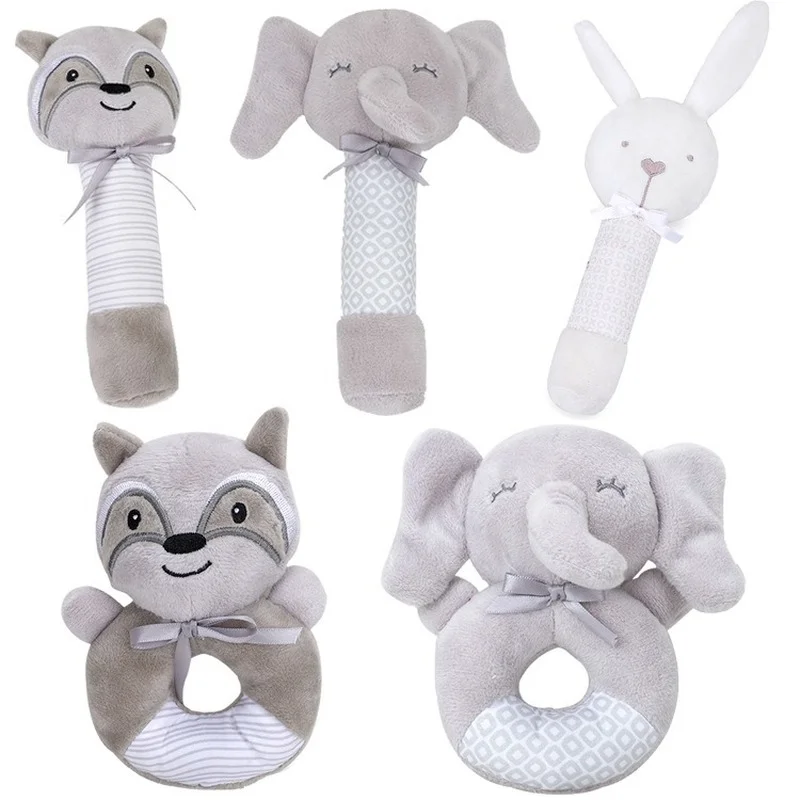 Sonajeros móviles para bebés, juguetes colgantes de cama para recién nacidos, campana de mano suave, Animal Musical Montessori, sonajeros móviles para regalo
