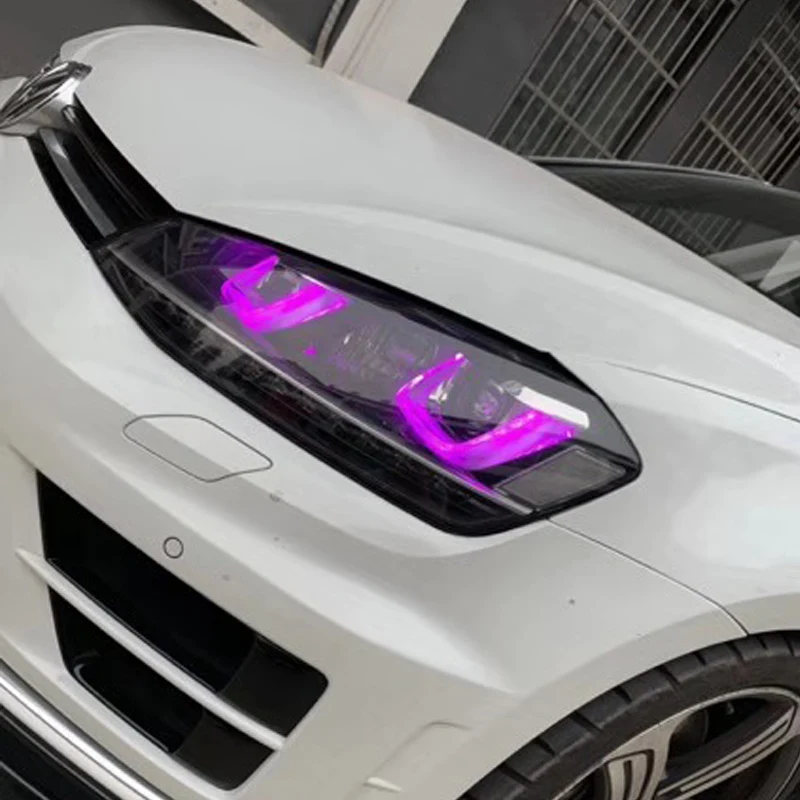 Icedriver для VW Golf 7 gti DRL RGB многоцветный светодиодный дневные ходовые огни красный синий Demon Eye