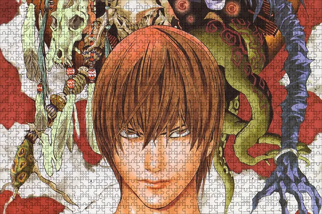 500 Piece Japanese Anime Death Note Puzzles Wooden Yagami Light Puzzles For Adults Children Educational Toys Gifts 21