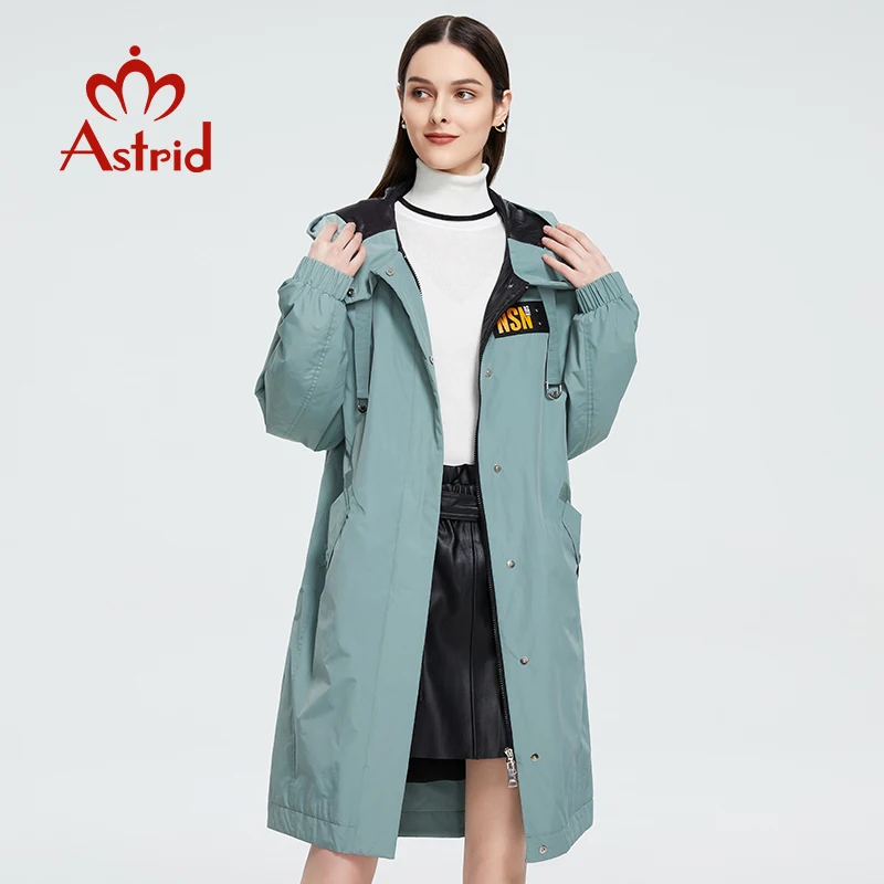 Astrid 2024 Women's Spring Autumn Trench Coat Women Jacket zipper
