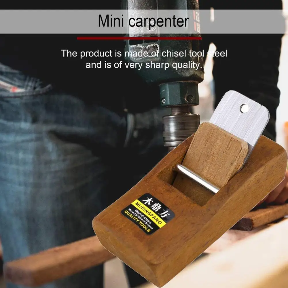 110MM Home & Garden Mini Woodworking Flat Plane Wooden Hand Planer DIY Tool Carpenter Woodcraft Hand Trimming Planing-Wooden woodworking hand tools wood trimming tool