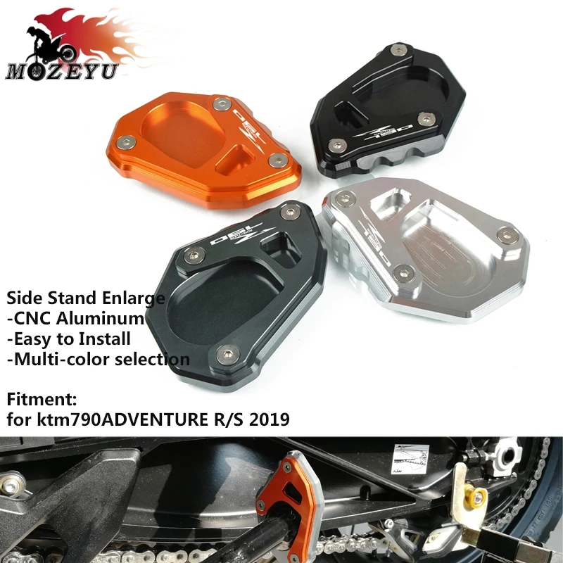 Для KTM 790ADVENTURE мотоцикла с ЧПУ боковая стойка для увеличения расширения пластина для увеличения боковая подставка опорная площадка 790ADVENTURE R/S