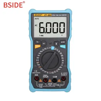 

BSIDE ZT-M0 Smart Manual Digital Multimeter LCD Display 6000Counts Voltage Square Wave Output Capacitance Battery Tester DMM