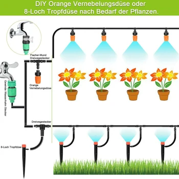 

Nozzles Irrigation System Sprinkler Households Watering Connector Hose