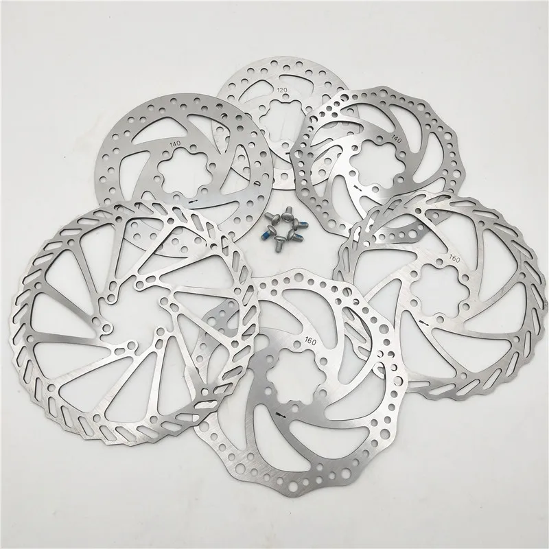 Brake Disc Plate 120mm 140mm 160mm 180mm With 6 Fitting Hole Screws For Outdoor Cycling Scooter
