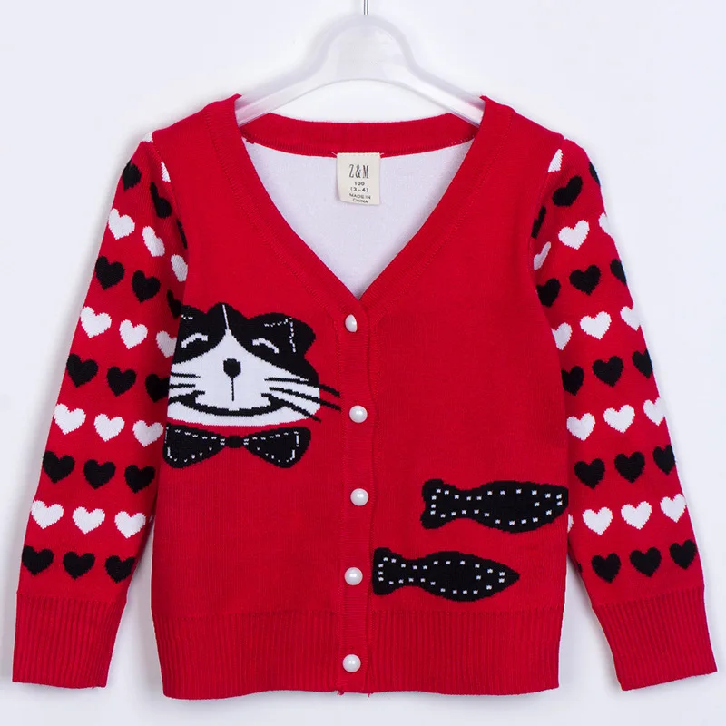 

Dongguan Dalang Sweater Women's 2018 Cardigan Sweater Fashion Girls Childrenswear Cartoon