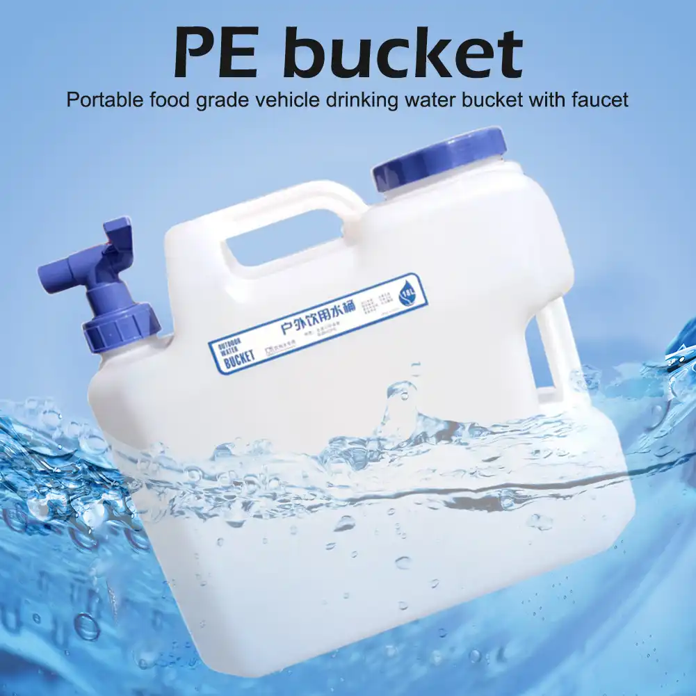 車駆動水タンクコンテナ10l 15lポータブル水容器の蛇口2ハンドルキャンプハイキング駆動 水筒類 Aliexpress