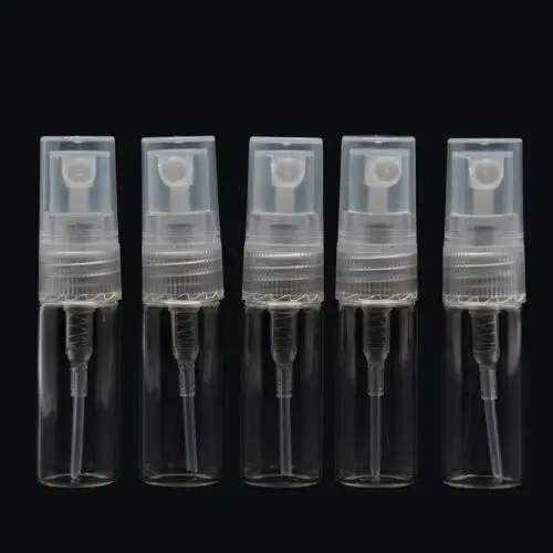 5pcs 5ml 2 мл/5 мл/10 мл Мини Портативный Путешествия Стекло многоразовая пустая бутылка для парфюма распылитель насос спрей 10 шт - Цвет: 5pcs 5ml