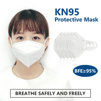 

20pcs KN95 Face Mask Disposable Face Shield Masks Respirator Disposable Face Protection Maski Daily Protection Masker KN95