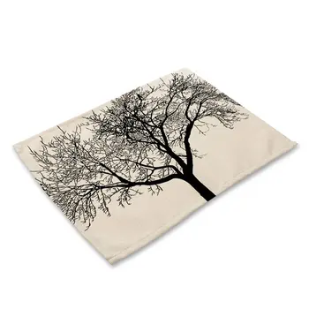 

Fashion Cartoon Placemats Heat-Resistant PVC Placemat for Dining Table Woven Vinyl Stain Resistant Table Mats