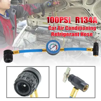 

15CM R134a Refrigerant Measuring Hose Gauge Tool Kit Car R134a Air Conditioning Pipe 3000PSI Auto Air-conditioning Accessories