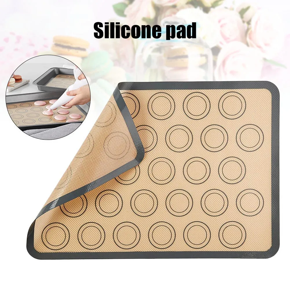 1 Pcs Silicone Macaron Baking Mat Non Stick Bakery Sheets Baking Tools NIN668