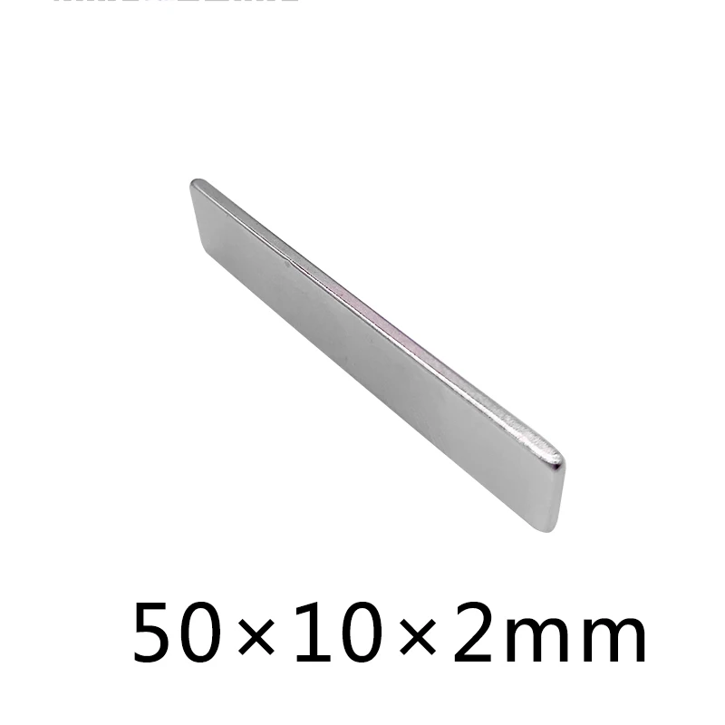 

30/50/100pcs high neo neodymium quality 50x10x2mm Super strong magnet 50x10x2 NdFeB magnet 50*10*2mm magnets