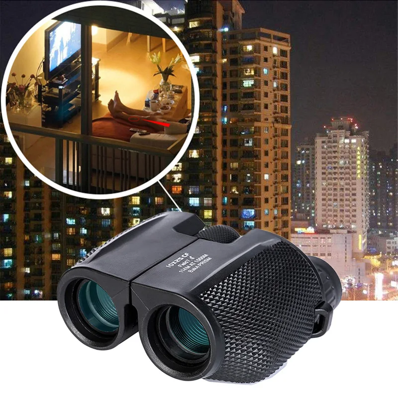 Folding Binoculars Portable Telescope FMC Waterproof Set Compact Optics