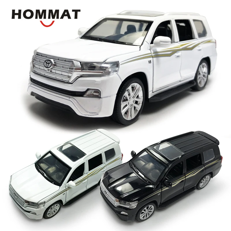 Hommate 1:32 Масштаб Toyota Land Cruiser SUV Металлический Игрушечный Автомобиль из сплава литой под давлением модели игрушечных автомобилей для детей мальчиков