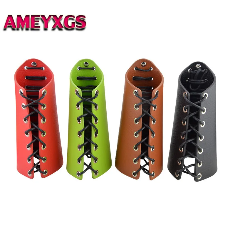

1pc Adjustable Archery Arm Guard Leather Cover Straps Protector Gear Glove For Bows Arrows Hunting Shooting Archery Accessories