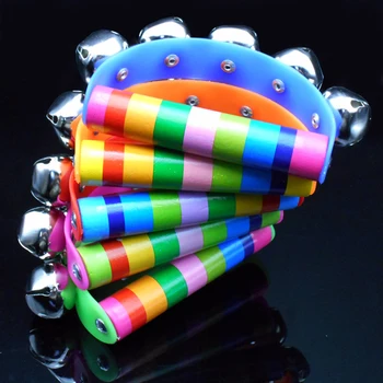 

1pcs Random Color Safety Baby Kids Toddler Teether Hand Shake Bell Ring Funny Educational Rattle Instrument Toys Dropshipping