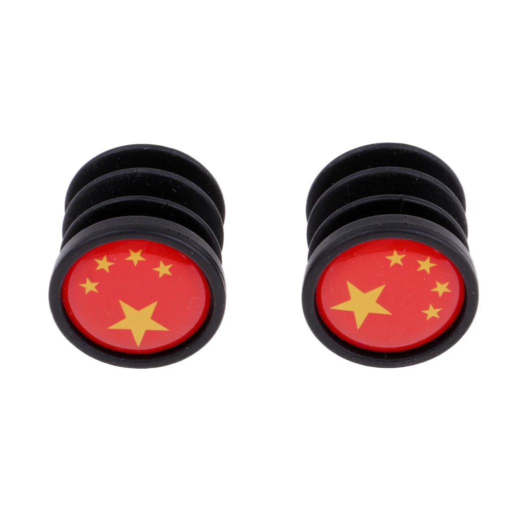 2pcs National Flags Decor Bike Bicycle Handlebar Bar End Plugs 22mm 7/8' Cycling Grips Bicycle Parts for MTB Mountain Road Bike 2pcs National Flags Decor Bike Bicycle Handlebar Bar End Plugs 22mm 7/8' Cycling Grips Bicycle Parts for MTB Mountain Road Bike