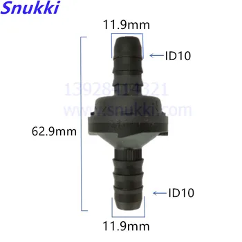 

High qualtiy ID10 black color plastic one-way valve non-return valve one way valve air pump vacuum check valve