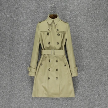 

2020 new British trench coat fashion slim jacket