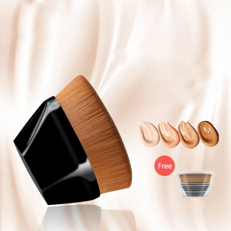 1pcs Single Makeup Brush Foundation With Storage Box Portable Beauty Tool BB Cream Loose Powder Pincel Maquiagem | Красота и здоровье
