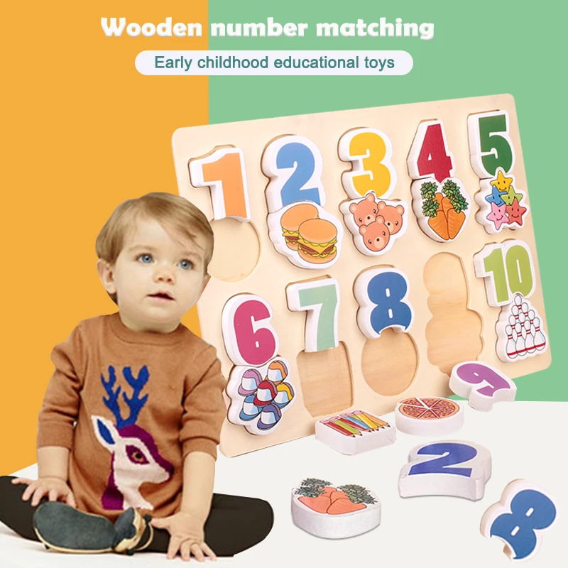 Ephex Durable Wooden Education Learning Board Novelty 2 in 1 Beginning Ability 3d Puzzle Practical Geometric Model