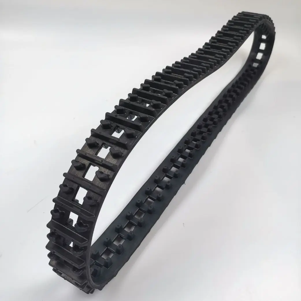 50x25x64 50mm Width Custom Small Mini Lightweight Unmanned Ground Vehicle UGV Robot Rubber Track for Terrains Sand Grass Rocks
