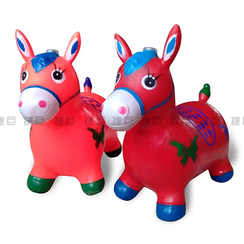 

Coloured Drawing Music Jumping Horse Children Jumping Horse Toy [jie ju Profession Ball]