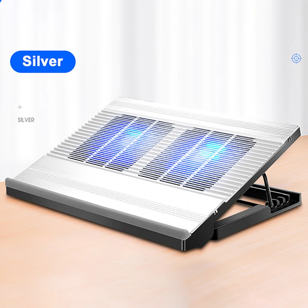 

Creative Game PC Adjustable Laptop Cooler Dual USB Laptop Cooling Pad Support laptop Stand With Fan For Macbook Pro Holder