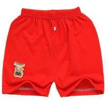 Детские повседневные штаны из чистого хлопка; маленькие Висячие Детские шорты с медведем для мужчин и женщин; Тонкие штаны