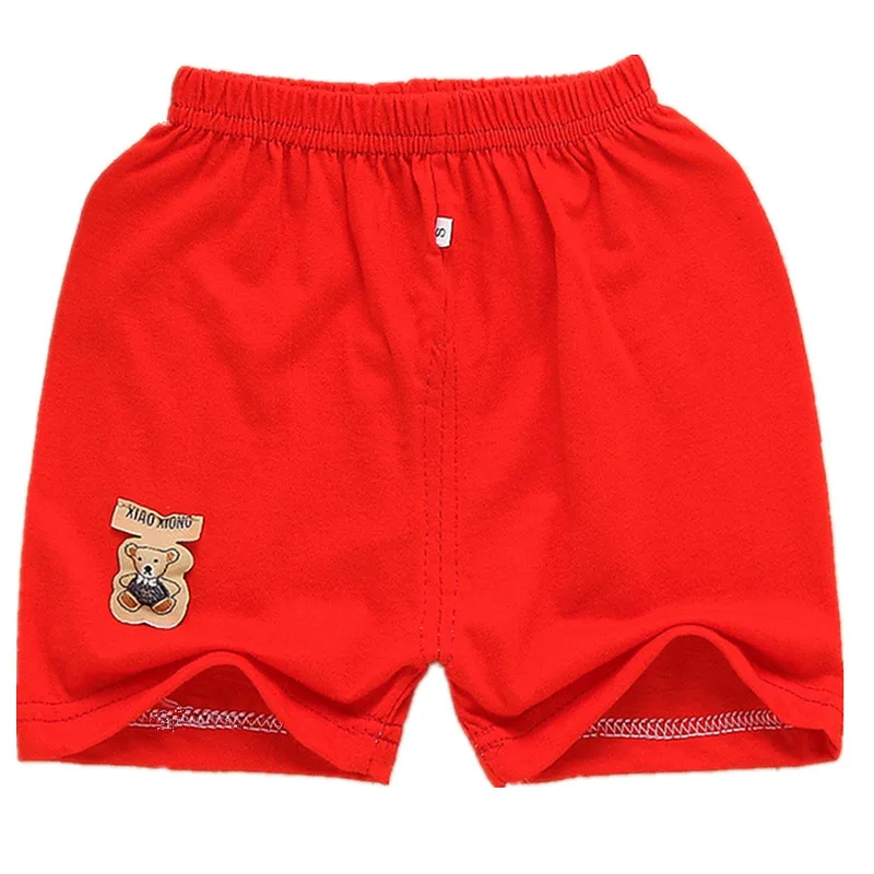 

Pure Cotton Infant Ten Casual Pants Small Hanging Bear Children Men And Women Shorts Pants Can Open Files Thin