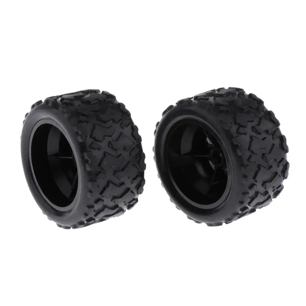 2 Pieces RC Car Racing Car Tires 1:18 Scale RC Car Replacement Parts Durable