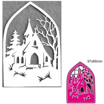 

metal cutting dies cut die mold Winter houses decoration Scrapbook paper craft knife mould blade punch stencils