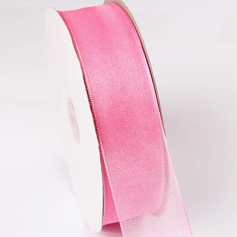 Organza Ribbon 5 yards/roll gift wrapping decoration DIY Christmas silk lace fabric 6/16/25/38 mm ribbon decoration ribbon supplies christmas ribbon organza ribbon wrapping ribbon lace trim ribbon