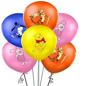 

12PCs/20pcs Winnie the Pooh balloon cartoon animal pet theme birthday party decoration balloon baby shower children toys Globos
