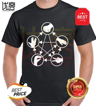 

Funny T Shirt Men Cotton Camisetas Basicas Hombre Scissors Stone Paper Men's T-Shirt Plus Size S-3xl T Shirt Personnalise Tshirt