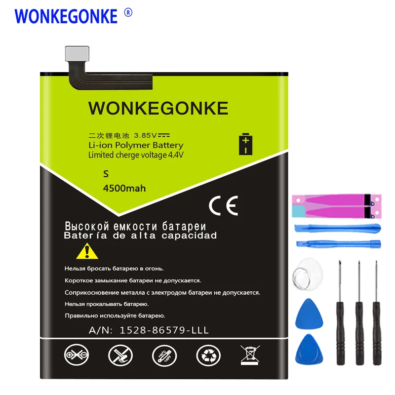 Аккумулятор WONKEGONKE для UMIDIGI S 4500 мАч | Мобильные телефоны и аксессуары