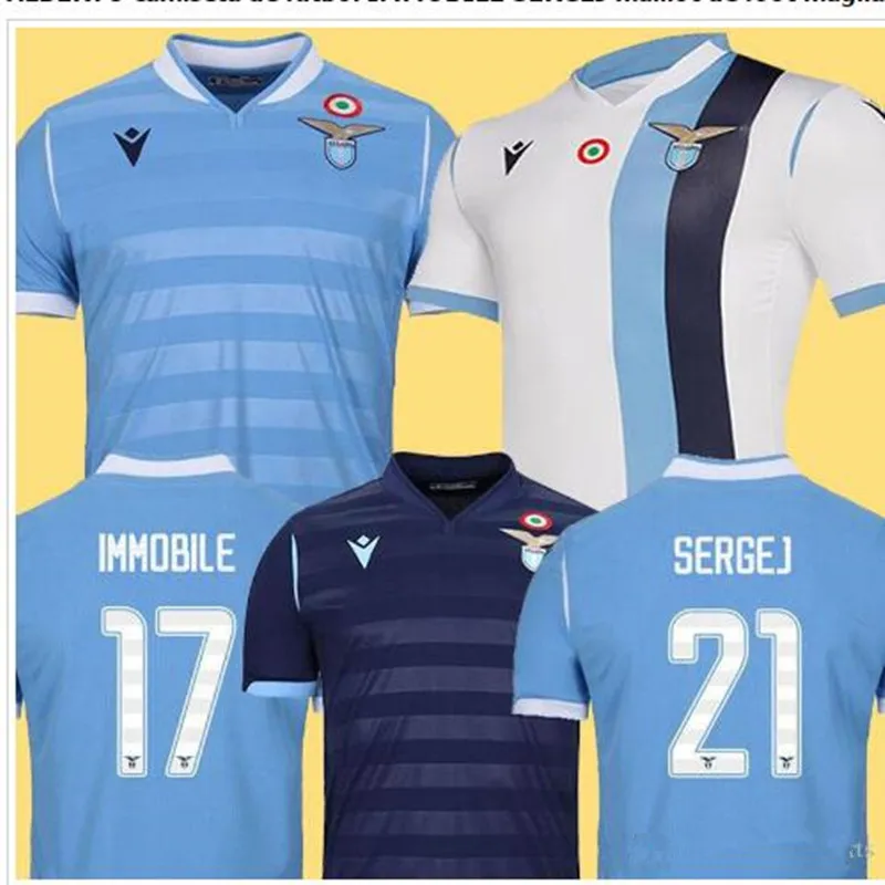 

new 19 20 Lazio soccer jersey MARUSIC LUCAS BADELJ ACERBI J.CORREA SERGEJ IMMOBILELUIS ALBERTO 2020 SS Lazio football shirt