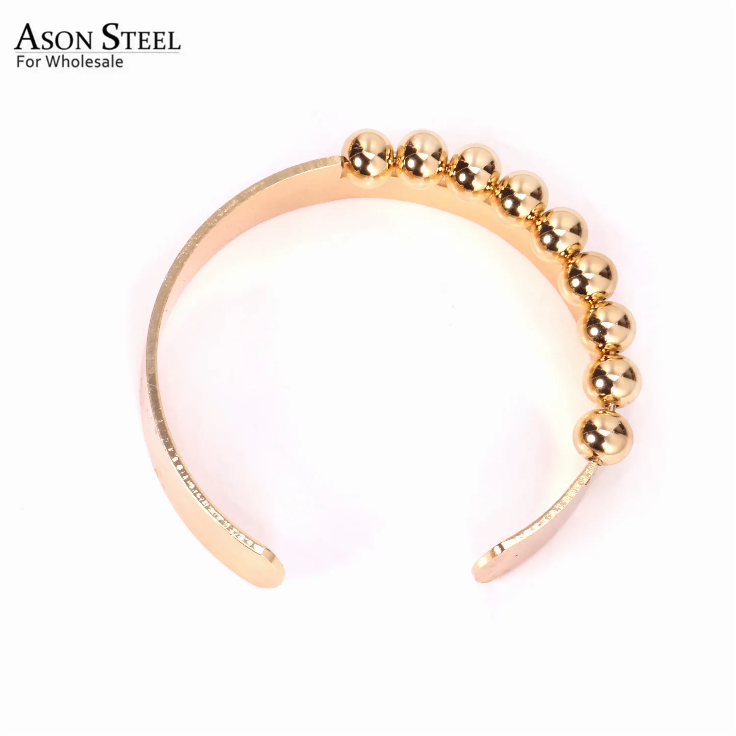 Стильные женские браслеты ASONSTEEL золотые из нержавеющей стали 316L кубинские с