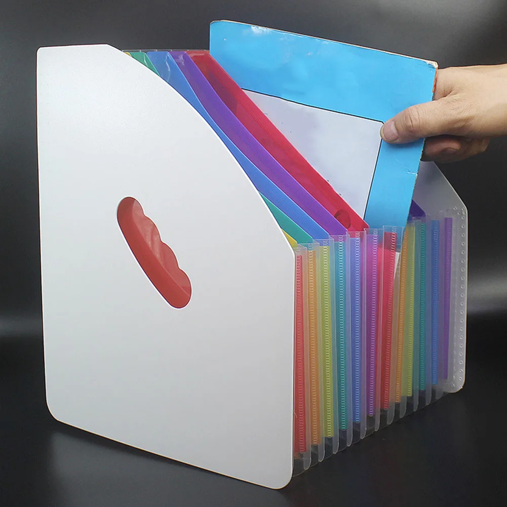 A4 Gifts Document Organiser Protective Student Stationery Expanding Receipt Envelopes Desk Storage 